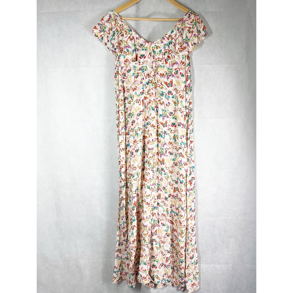 Zadig & Voltaire Reen Butterfly Silk Midi Dress Size Small - Picture 6 of 12